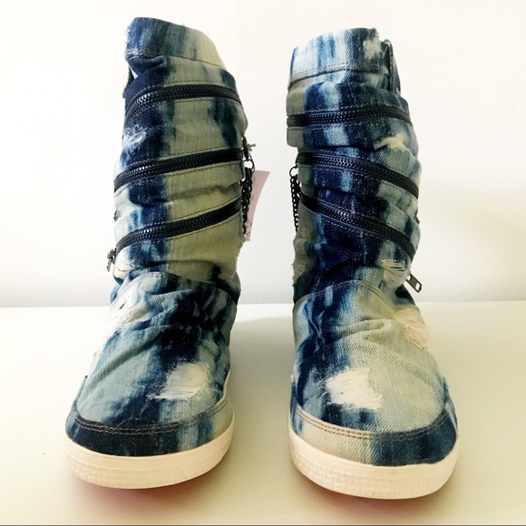 Rare Rock & Candy Revolution Boots Size 8 - Picture 2 of 6